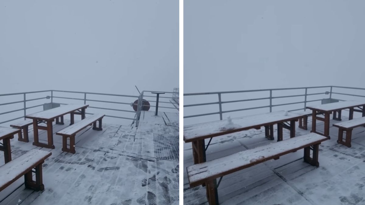 Biały puch zaskoczył turystów