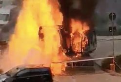 Wrocław. Wyciek gazu przy Dmowskiego. Koparka w płomieniach