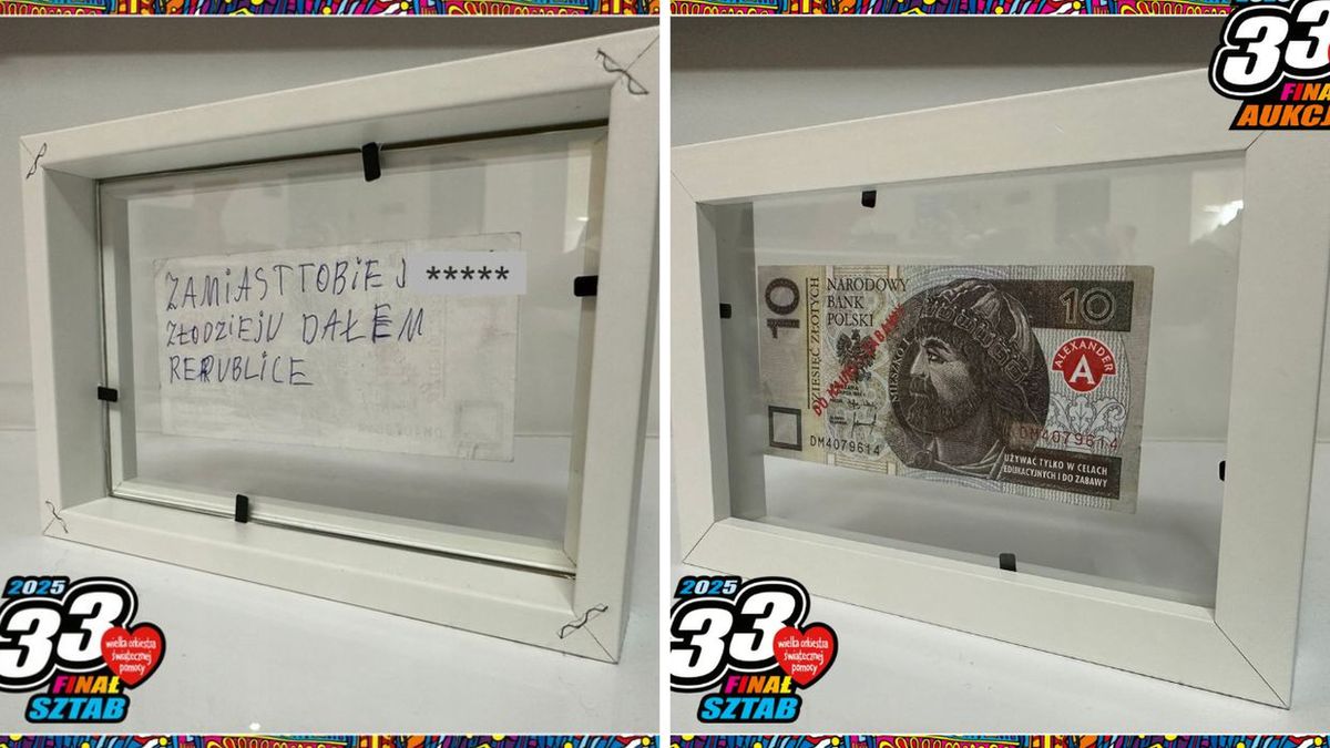 Wrzucił do puszki WOŚP falsyfikat. Wystawili go na aukcję