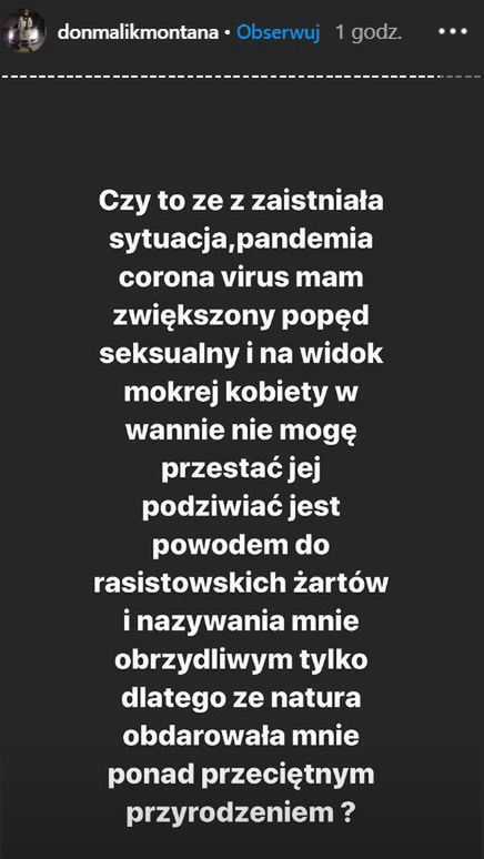 Malik Montana i Oliwia Trybus na Instagramie