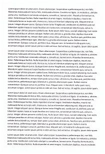 wydruk tekstu, rozdzielczość normalna