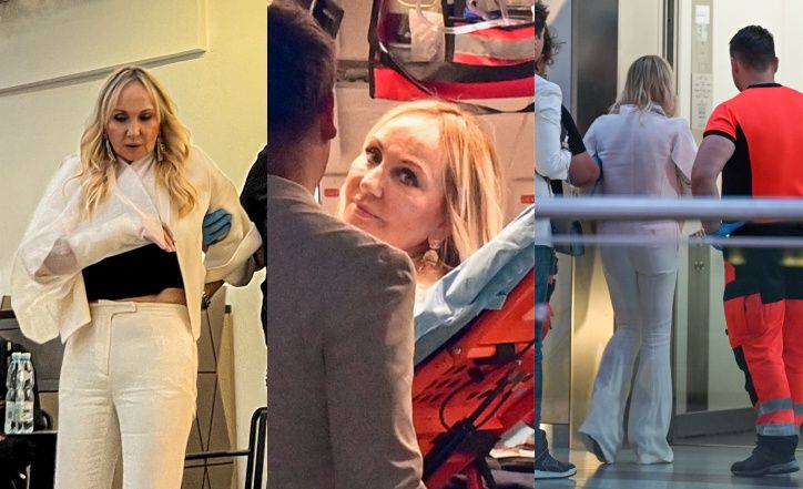 Karetka zabiera Helenę Deeds z premiery filmu