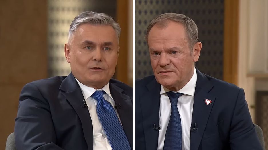 Marek Czyż i Donald Tusk