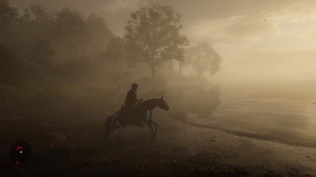 Red Dead Redemption 2 - klimatyczna mgła