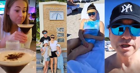 Rubikowie bawią się na wakacjach w Miami: 17-godzinny lot, drinki, kraby i "Janusze" na plaży (ZDJĘCIA)