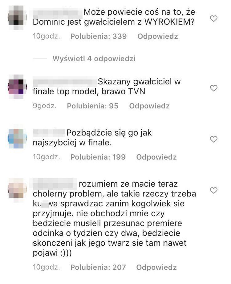 Internauci żądają usunięcia Dominica D'Angelica z programu