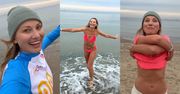 Joanna Moro ZRZUCIŁA UBRANIA na plaży i wskoczyła do lodowatej wody: "To się nazywa szczęście"