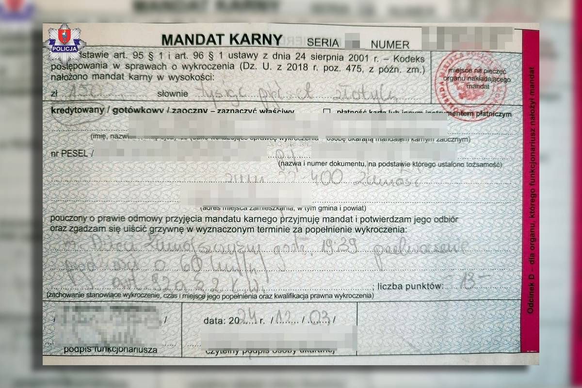 mandat karny
