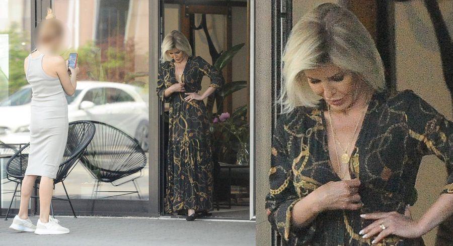 Joanna Racewicz parkuje na zakazie 