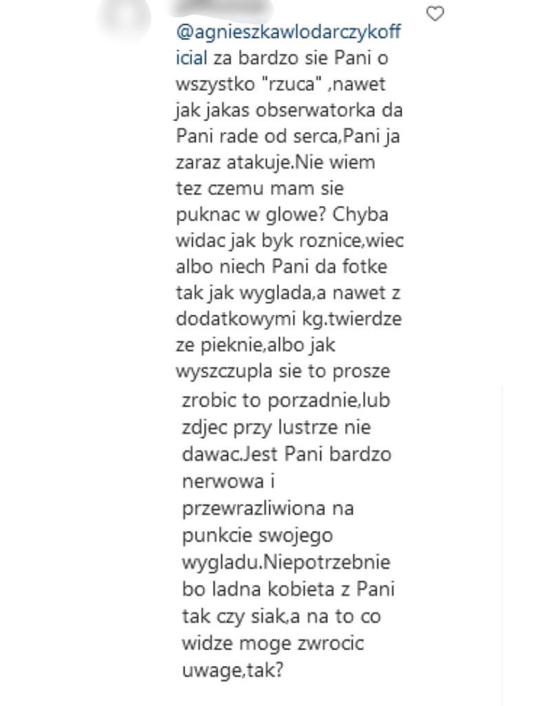 Agnieszka Włodarczyk posądzona o retuszowanie zdjęć