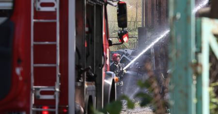 Zgierz. Tragiczny pożar na 1. piętrze. Zginął mężczyzna