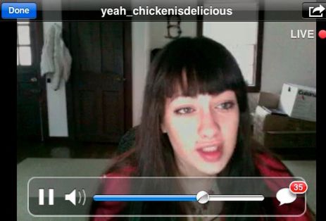 Justin.TV na iPhonie 3