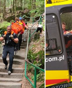 Groźny wypadek w Górach Stołowych. 12-latka wpadła do szczeliny