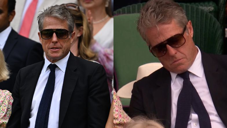 Hugh Grant zasnął na Wimbledonie? Wszystko uchwyciły kamery