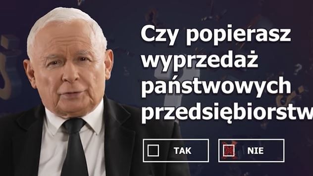Jarosław Kaczyński ogłosił pierwsze pytanie do referendum