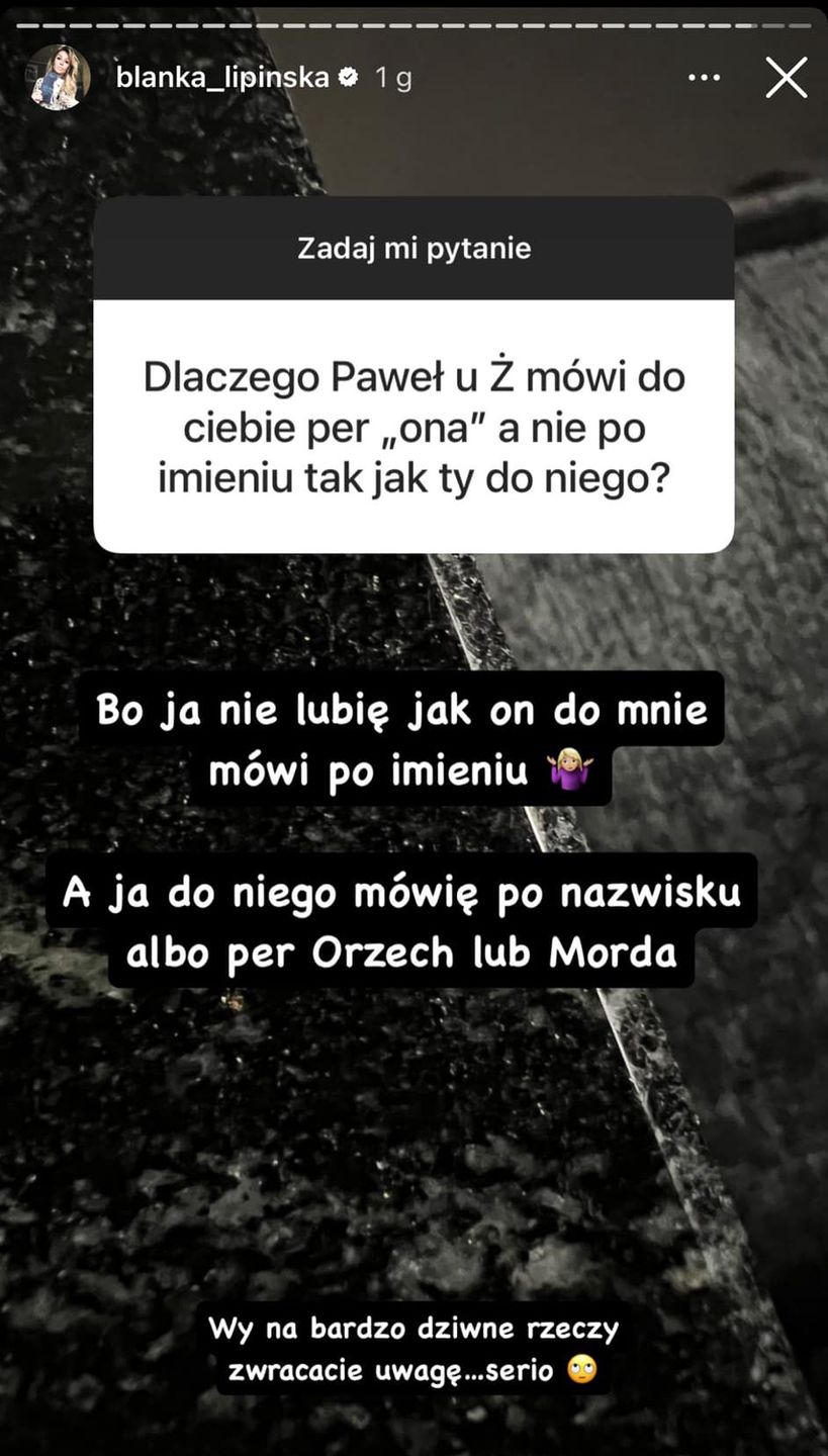 Blanka Lipińska odpowiada na komentarze