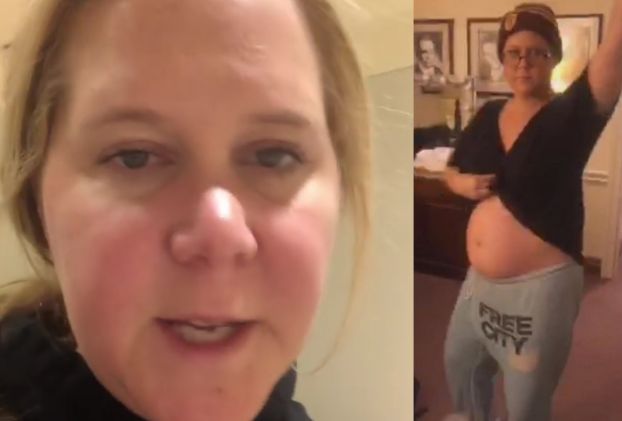 Amy Schumer podzieliła się filmem, na którym WYMIOTUJE. "Wyłączcie dźwięk, jeśli macie wrażliwe żołądki" (WIDEO)