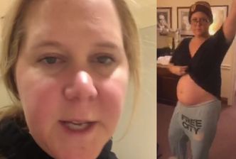 Amy Schumer podzieliła się filmem, na którym WYMIOTUJE. "Wyłączcie dźwięk, jeśli macie wrażliwe żołądki" (WIDEO)