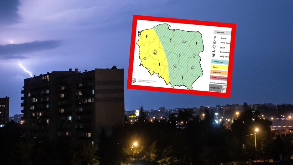 Burze możliwe w całej Polsce