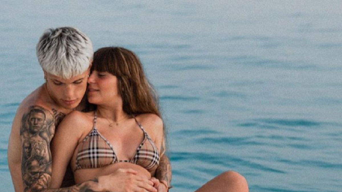 Na zdjęciu: Alejandro Garnacho i Eva Garcia