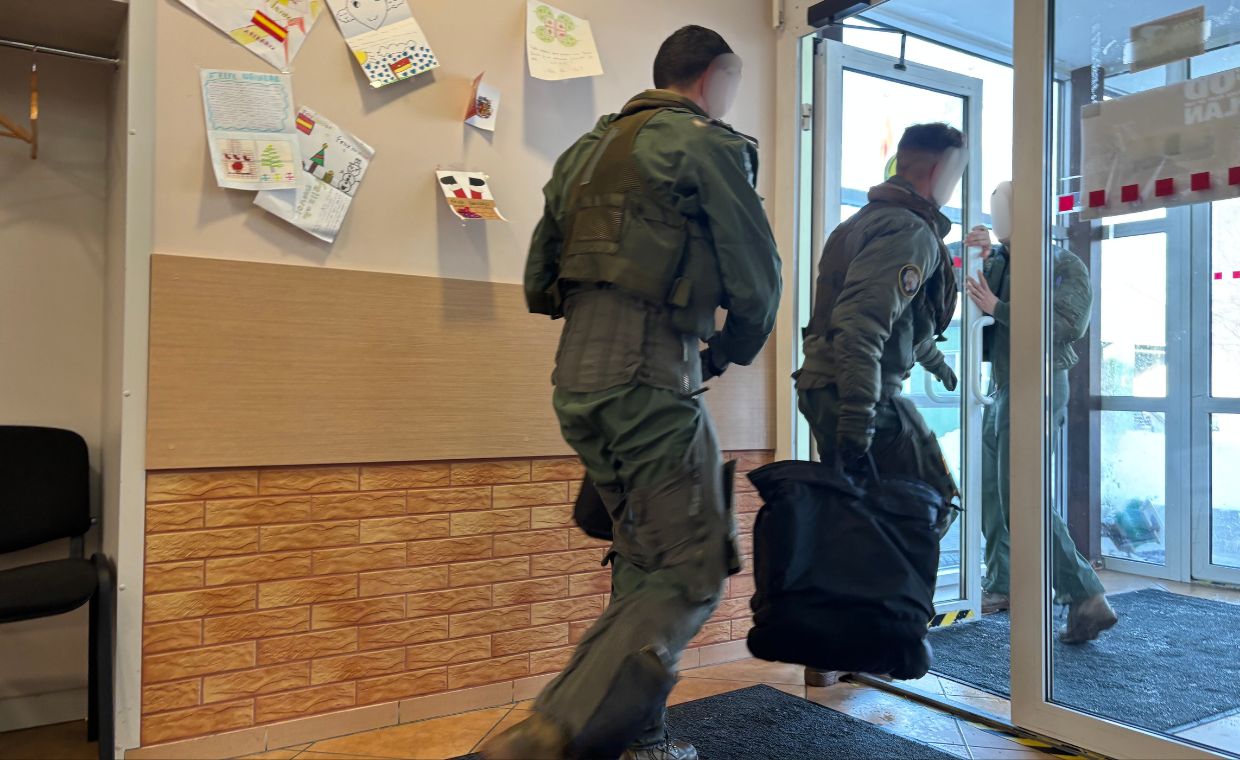 Przygotowania do startu EF-18