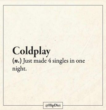 "Coldplay zrobił cztery single w jeden wieczór"