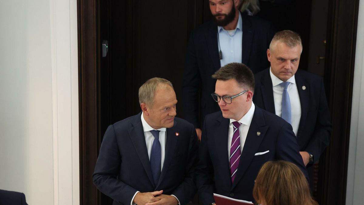 Donald Tusk i Szymon Hołownia