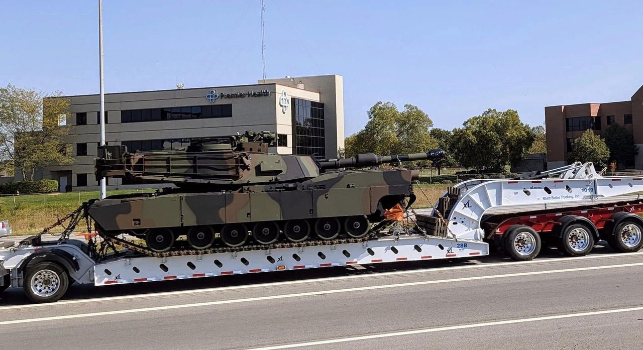 One of the M1A2T Abrams tanks intended for Taiwan.