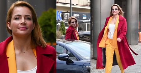 Wiosenna Dereszowska wdzięczy się przed paparazzi