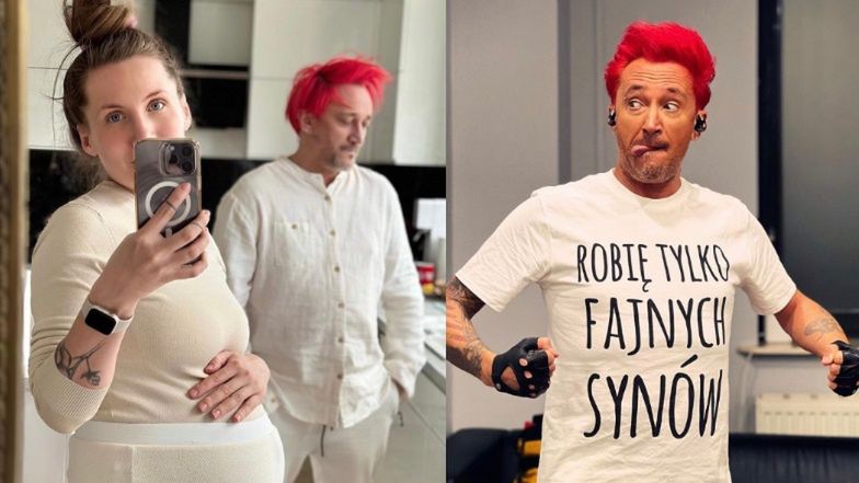 Michał Wiśniewski ujawnił imię dla następnego dziecka, ale Pola się z nim nie zgadza: "Szykuje się batalia!" (FOTO)