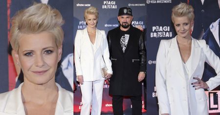 Dumna Kożuchowska pręży dekolt u boku odchudzonego Vegi na premierze "Plag Breslau" (ZDJĘCIA)