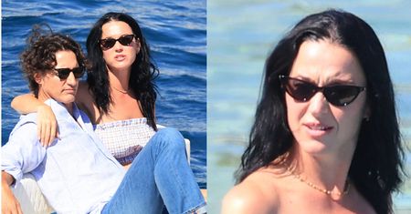 Piżamowa Katy Perry obściskuje się na jachcie z Justinem Trudeau. Takim to dobrze? (ZDJĘCIA)