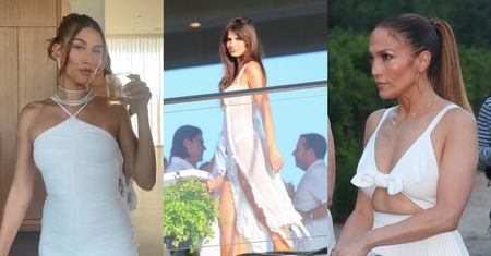 Tłum gwiazd na imprezie biznesmena: Jennifer Lopez z Benem Affleckiem, Hailey Bieber, Kardashianki... (ZDJĘCIA)