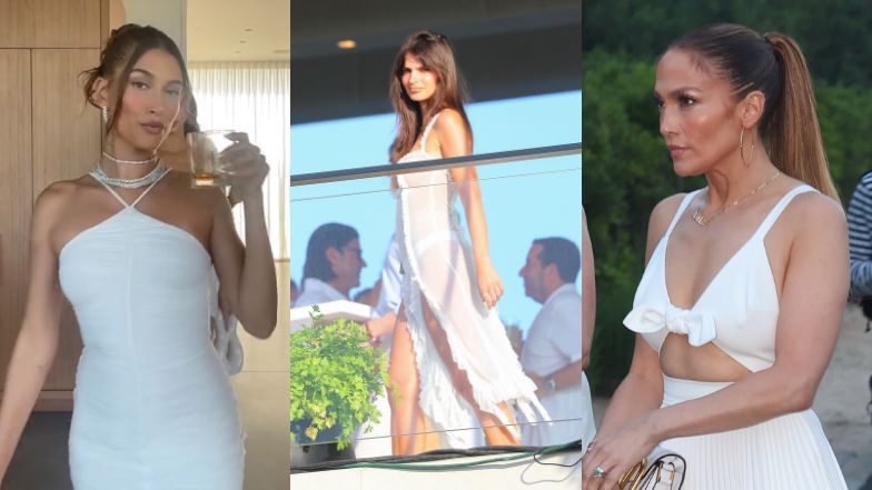Tłum gwiazd na imprezie biznesmena: Jennifer Lopez z Benem Affleckiem, Hailey Bieber, Kardashianki... (ZDJĘCIA)