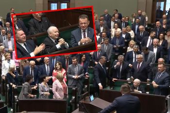 Burza w Sejmie. Zabrzmiało "sto lat" dla Kaczyńskiego