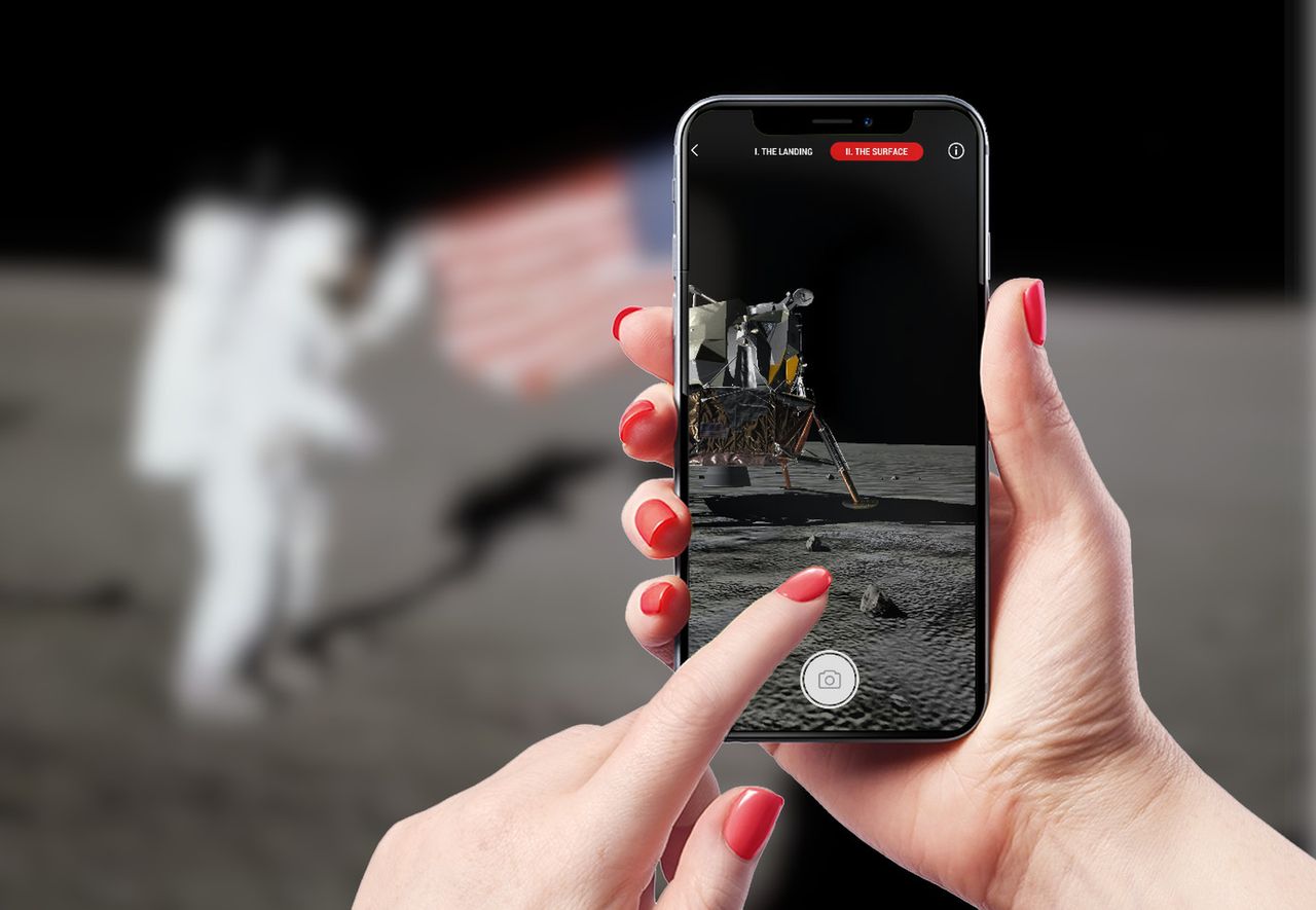Lądowanie na Księżycu w rozszerzonej rzeczywistości. Jest na to aplikacja