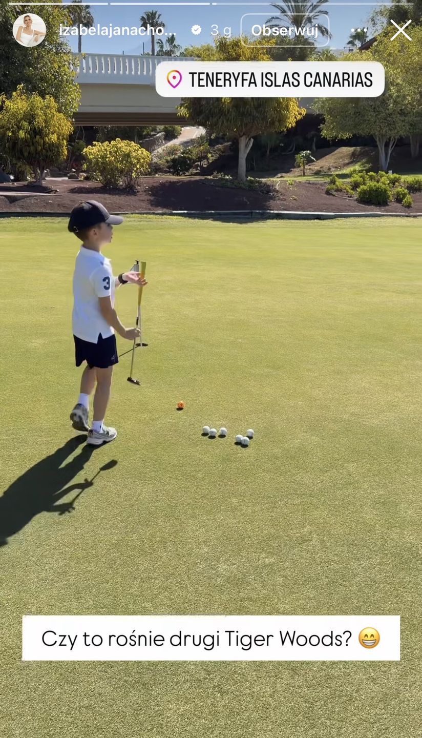 Izabela Janachowska chwali się umiejętnościami syna 