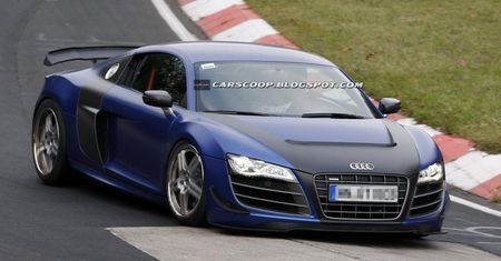Zmodyfikowane Audi R8 GT przyłapane na Nürburgring