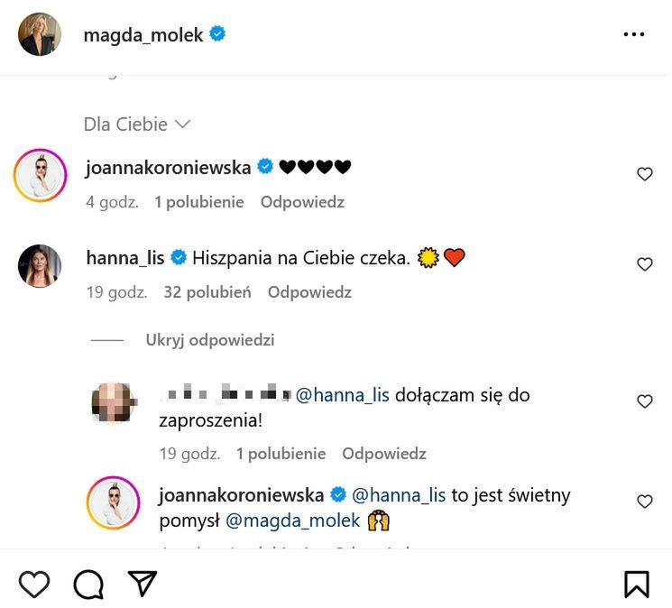 Magda Mołek otrzymała cenne wsparcie od internautek