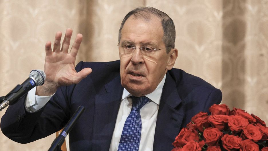 Siergiej ?awrow z wizyt? w Etiopii
In this handout photo released by Russian Foreign Ministry Press Service, Russian Foreign Minister Sergey Lavrov delivers his speech to embassy representatives of member states of the African Union in Addis Ababa, Ethiopia, Wednesday, July 27, 2022. (Russian Foreign Ministry Press Service via AP)
Russian Foreign Ministry Press Service