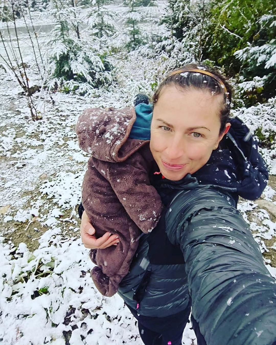 Justyna Kowalczyk z synem