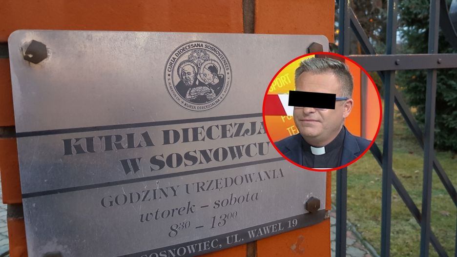 Kuria Diecezjalna w Sosnowcu. Ks. Tomasz Z.