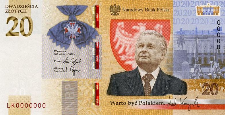 Gratka dla kolekcjonerów. Od 9 listopada do kupienia banknot z podobizną Lecha Kaczyńskiego