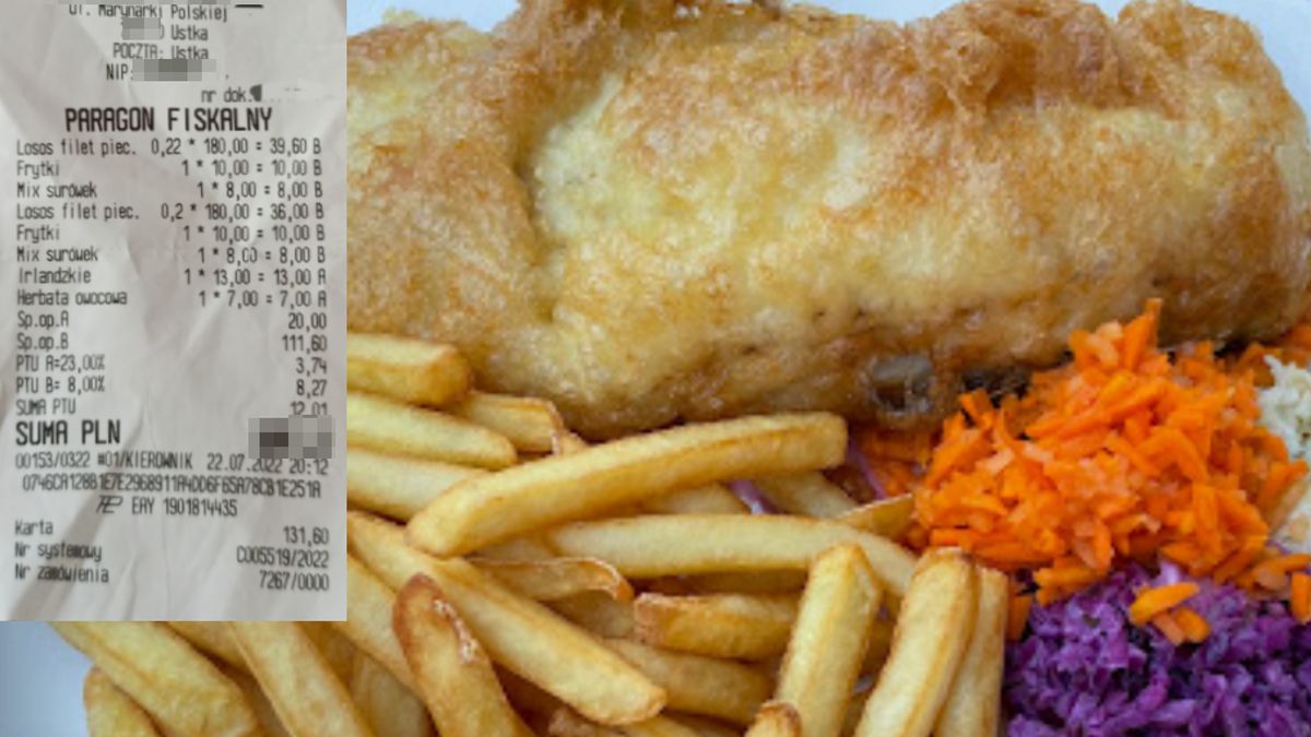 Paragon za rybkę w Ustce