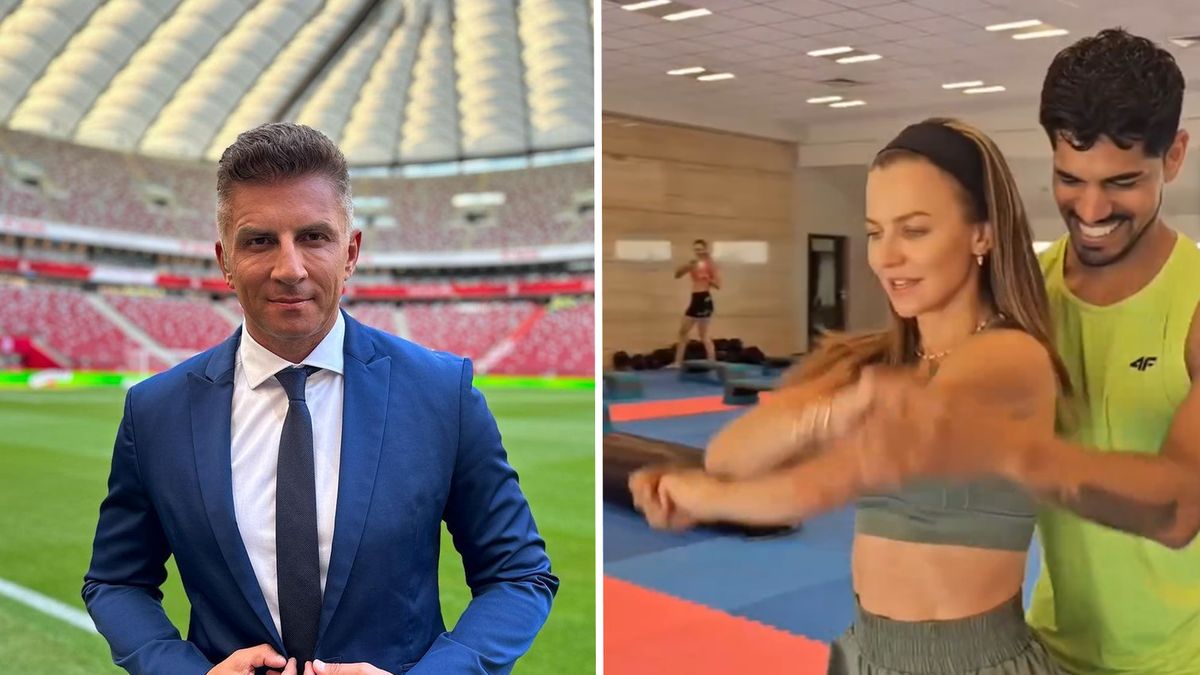 Na zdjęciu od lewej: Mateusz Borek oraz Anna Lewandowska z partnerem tanecznym