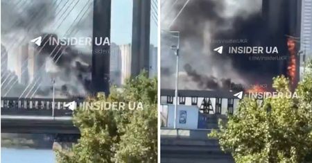 Atak na Kijów. Drony trafiły w ważny most