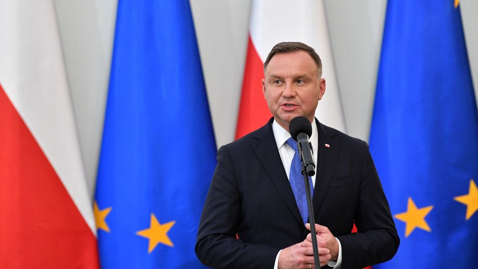Warszawa, 26.10.2021. Prezydent RP Andrzej Duda podczas uroczystości w Pałacu Prezydenckim w Warszawie, 26 bm. Prezydent RP Andrzej Duda dokonał zmian w składzie Rady Ministrów. (amb) PAP/Radek Pietruszka