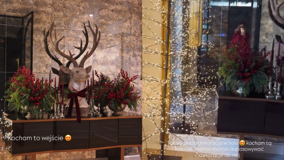 Małgorzata Rozenek udekorowała dom na święta