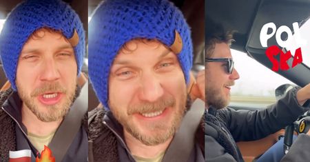 Tymczasem Antek Królikowski... BAWI SIĘ NA MECZU Polska-Szwecja: "Zróbmy im potop!"