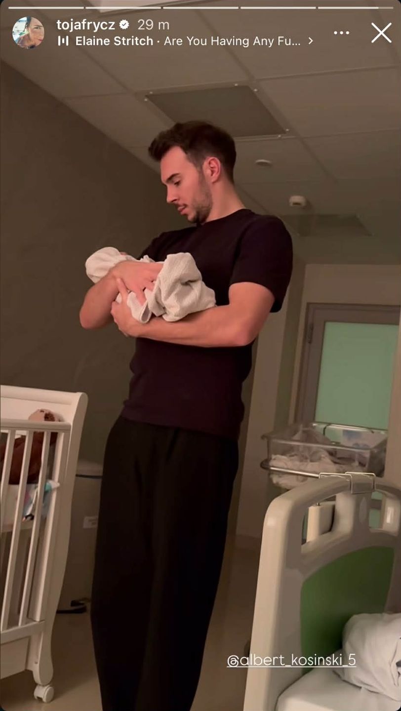 Albert Kosiński wywija z synem